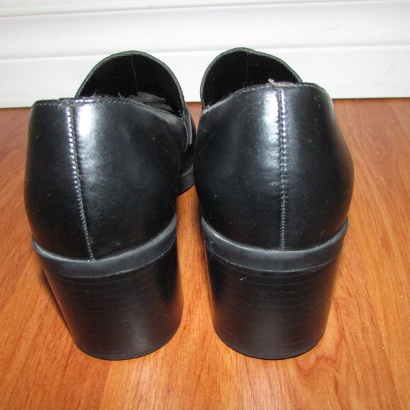 VIA MODA Leather Loafers - Block Heel - Sz 6.5 - Picture 6 of 10